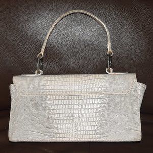 TOSCA BLU | Bags | Tosco Blu Italy Crocodile Leather Ivory Bag Rare ...